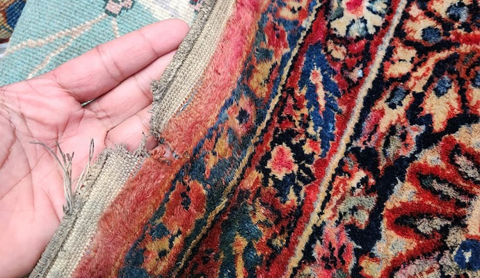 custom bordered rugs repair