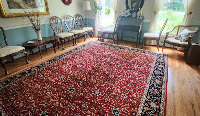 oriental rug on room