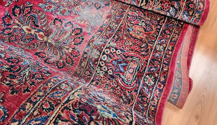 Multi colored oriental rug