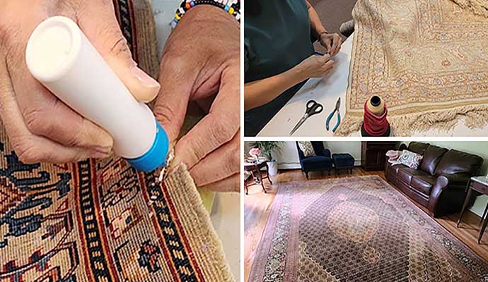 Different types of rug repairing services