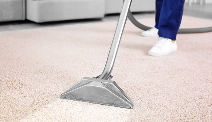 professional rug cleaning using equipment